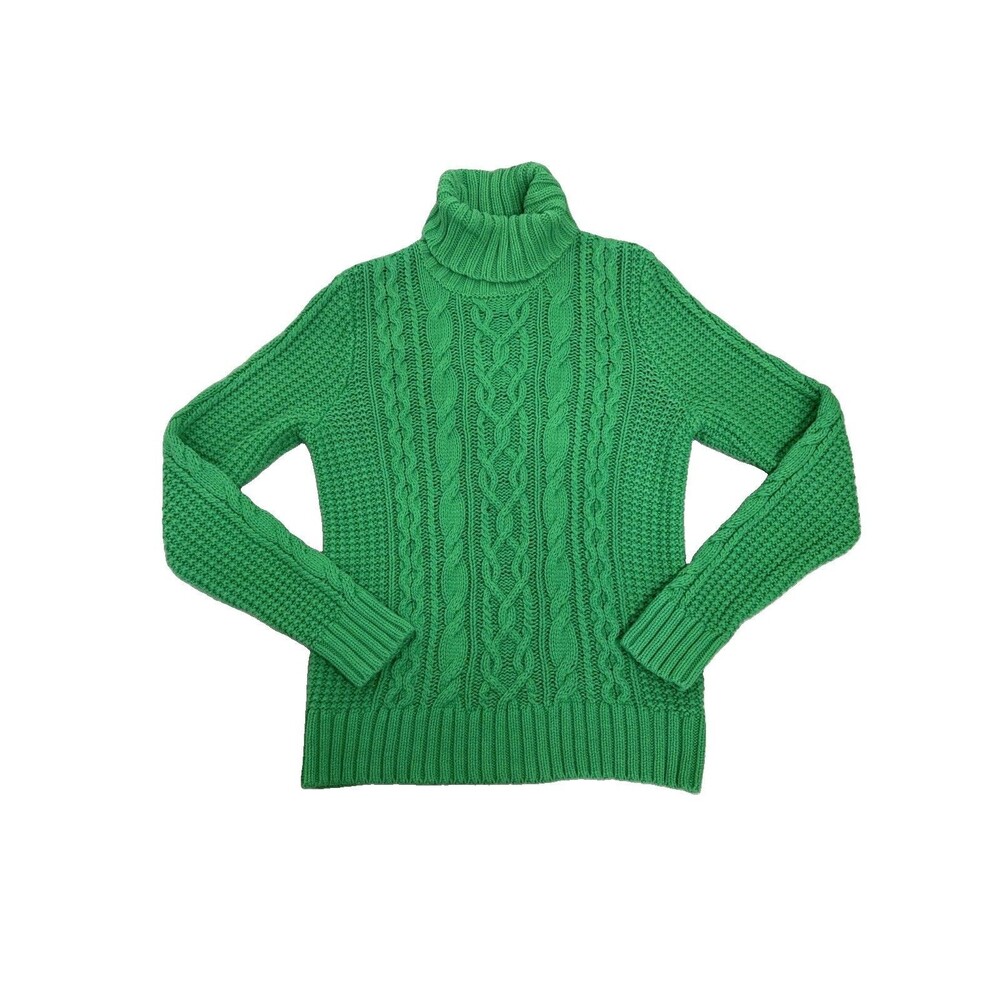 LRL Lauren Jeans Co Ralph Lauren Womens XL Cable Knit Turtleneck Sweater